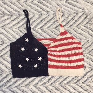 AEO FLAG CROP TOP